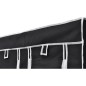 Armadio Guardaroba Pieghevole Nero 110 x 45 x 175 cm Armadio Guardaroba Pieghevole Nero 110 x 45 x 175 cm