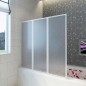 Doccia da bagno a parete 117 x 120 cm 3 Pannelli pieghevoli Doccia da bagno a parete 117 x 120 cm 3 Pannelli pieghevoli