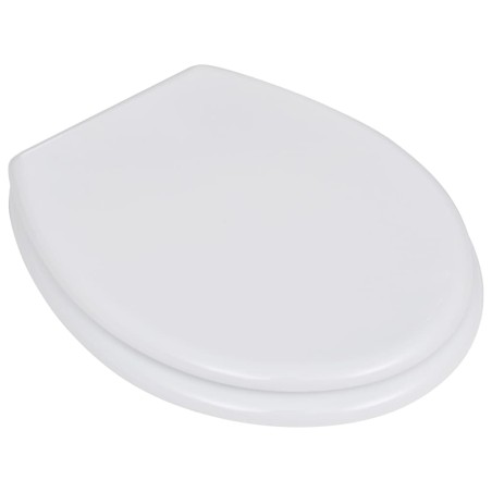 Sedile WC in MDF con Coperchio Design Semplice Bianco