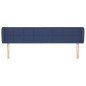Testiera ad Orecchio Blu 183x23x78/88 cm in Tessuto Testiera ad Orecchio Blu 183x23x78/88 cm in Tessuto