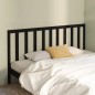 Testiera per Letto Nera 206x4x100 cm in Legno Massello di Pino Testiera per Letto Nera 206x4x100 cm in Legno Massello di Pino