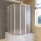 7 Pannelli pieghevoli con porta-asciugamano 140 x 168 cm doccia bagno 7 Pannelli pieghevoli con porta-asciugamano 140 x 168 cm doccia bagno