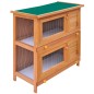 vidaXL Conigliera all'Aperto Gabbia Piccoli Animali 4 Porte Legno vidaXL Conigliera all'Aperto Gabbia Piccoli Animali 4 Porte Legno