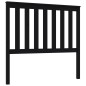 Testiera per Letto Nera 106x6x101 cm in Legno Massello di Pino Testiera per Letto Nera 106x6x101 cm in Legno Massello di Pino