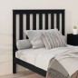 Testiera per Letto Nera 106x6x101 cm in Legno Massello di Pino Testiera per Letto Nera 106x6x101 cm in Legno Massello di Pino