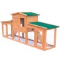 Conigliera Grande all'Aperto per Animali Piccoli Tetto Legno Conigliera Grande all'Aperto per Animali Piccoli Tetto Legno