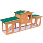 Conigliera Grande all'Aperto per Animali Piccoli Tetto Legno Conigliera Grande all'Aperto per Animali Piccoli Tetto Legno
