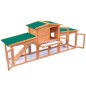 Conigliera Grande all'Aperto per Animali Piccoli Tetto Legno Conigliera Grande all'Aperto per Animali Piccoli Tetto Legno