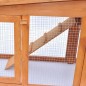 Conigliera Grande all'Aperto per Animali Piccoli Tetto Legno Conigliera Grande all'Aperto per Animali Piccoli Tetto Legno