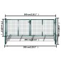 Cancello per Giardino in Rete Metallica 289x175 cm/306x225 cm Cancello per Giardino in Rete Metallica 289x175 cm/306x225 cm