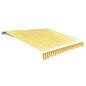 vidaXL Tenda Parasole Tela Giallo e Bianco 6x3m (Telaio non Incluso) vidaXL Tenda Parasole Tela Giallo e Bianco 6x3m (Telaio non Incluso)