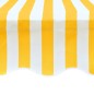 vidaXL Tenda Parasole Tela Giallo e Bianco 6x3m (Telaio non Incluso) vidaXL Tenda Parasole Tela Giallo e Bianco 6x3m (Telaio non Incluso)