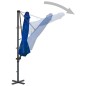 Ombrellone a Sbalzo con Palo in Alluminio Azzurro 300 cm Ombrellone a Sbalzo con Palo in Alluminio Azzurro 300 cm