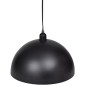 Lampada a Sospensione 2 pz Altezza Regolabile Semisferica Nera Lampada a Sospensione 2 pz Altezza Regolabile Semisferica Nera