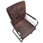 Sedie da Pranzo s Sbalzo 2 pz Marroni Air Leather Sedie da Pranzo s Sbalzo 2 pz Marroni Air Leather