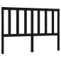 Testiera per Letto Nera 126x4x100 cm in Legno Massello di Pino Testiera per Letto Nera 126x4x100 cm in Legno Massello di Pino