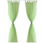 Tende Trasparenti 2 pz Verde Mela 140 x 245 cm Tende Trasparenti 2 pz Verde Mela 140 x 245 cm