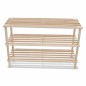 vidaXL Scarpiere a 3 Livelli 2 pz in Legno Massello di Abete vidaXL Scarpiere a 3 Livelli 2 pz in Legno Massello di Abete