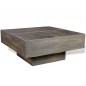 Tavolino Marrone Scuro Quadrato in Legno Massello di Mango Tavolino Marrone Scuro Quadrato in Legno Massello di Mango