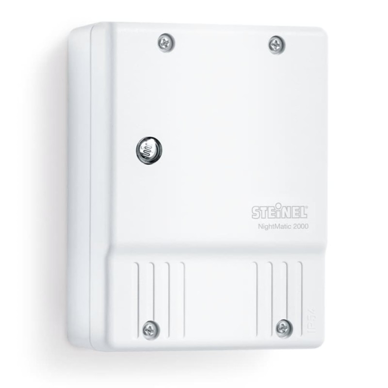 Steinel Interruttore Crepuscolare Fotoelettrico NightMatic 2000 Bianco Steinel Interruttore Crepuscolare Fotoelettrico NightMatic 2000 Bianco