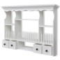 Pensile a Muro da Cucina in Legno Bianco Pensile a Muro da Cucina in Legno Bianco