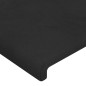 Testiera ad Orecchio Nera 183x23x118/128 cm in Velluto Testiera ad Orecchio Nera 183x23x118/128 cm in Velluto