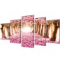 5 pz Set Stampa su Tela da Muro Fiori di Ciliegio 200 x 100 cm 5 pz Set Stampa su Tela da Muro Fiori di Ciliegio 200 x 100 cm