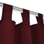 Tende Micro-Raso Bordò 2 pezzi con Occhielli 140 x 245 cm Tende Micro-Raso Bordò 2 pezzi con Occhielli 140 x 245 cm