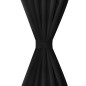 Tende Micro-Raso Nere 2 pezzi con Occhielli 140 x 175 cm Tende Micro-Raso Nere 2 pezzi con Occhielli 140 x 175 cm