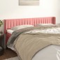 Testiera ad Orecchio Rosa 183x16x78/88 cm in Velluto Testiera ad Orecchio Rosa 183x16x78/88 cm in Velluto