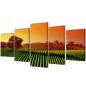 5 pz Set Stampa su Tela da Muro Campi 200 x 100 cm 5 pz Set Stampa su Tela da Muro Campi 200 x 100 cm