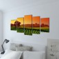 5 pz Set Stampa su Tela da Muro Campi 200 x 100 cm 5 pz Set Stampa su Tela da Muro Campi 200 x 100 cm