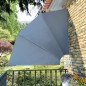 Tenda Laterale per Balcone Pieghevole Grigio 210x210 cm Tenda Laterale per Balcone Pieghevole Grigio 210x210 cm