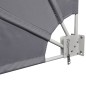 Tenda Laterale per Balcone Pieghevole Grigio 210x210 cm Tenda Laterale per Balcone Pieghevole Grigio 210x210 cm