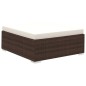 Set Divani da Giardino 12 pz con Cuscini in Polyrattan Marrone Set Divani da Giardino 12 pz con Cuscini in Polyrattan Marrone