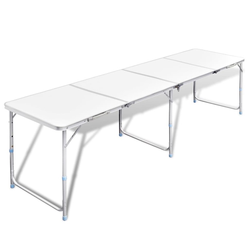 Tavolo da Campeggio Pieghevole Alluminio Regolabile 240x60 cm Tavolo da Campeggio Pieghevole Alluminio Regolabile 240x60 cm