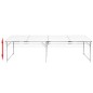 Tavolo da Campeggio Pieghevole Alluminio Regolabile 240x60 cm Tavolo da Campeggio Pieghevole Alluminio Regolabile 240x60 cm