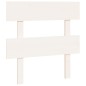Testiera per Letto Bianca 78,5x3x81cm in Legno Massello di Pino Testiera per Letto Bianca 78,5x3x81cm in Legno Massello di Pino