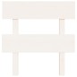 Testiera per Letto Bianca 78,5x3x81cm in Legno Massello di Pino Testiera per Letto Bianca 78,5x3x81cm in Legno Massello di Pino