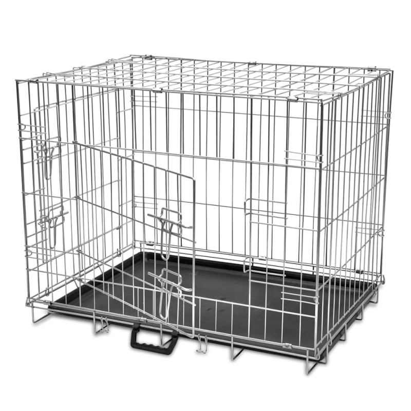 Gabbia di Trasporto Pieghevole per Cani L Gabbia di Trasporto Pieghevole per Cani L