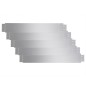 vidaXL Set 5 pz Bordo prato flessibile in acciaio galvanizzato 100 x 14 cm vidaXL Set 5 pz Bordo prato flessibile in acciaio galvanizzato 100 x 14 cm