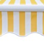 Tenda da Sole Pieghevole 400 cm Giallo e Bianco Tenda da Sole Pieghevole 400 cm Giallo e Bianco