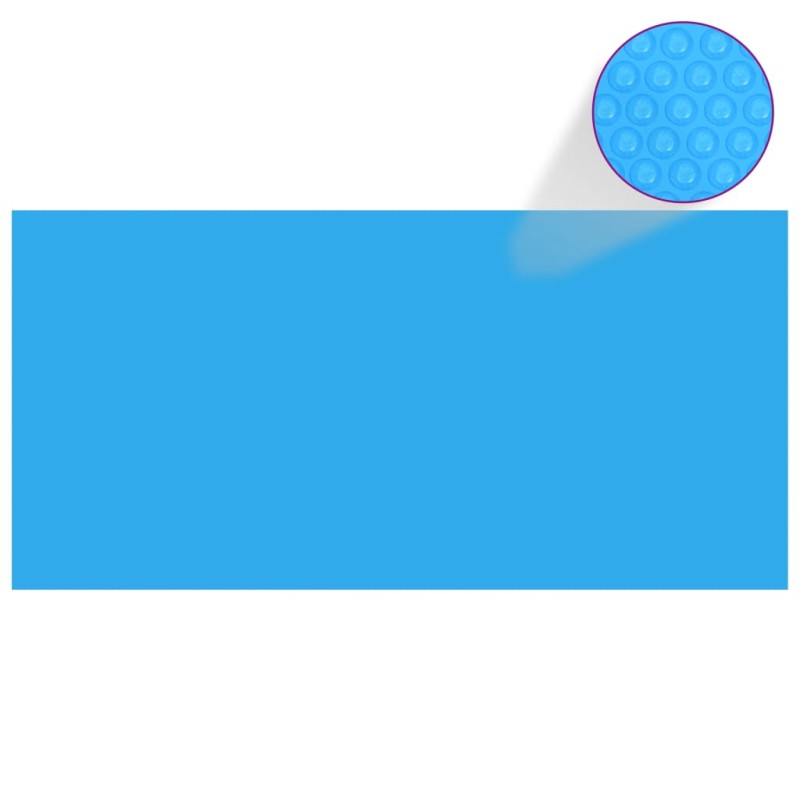 Telo Copripiscina Solare Copertura Rettangolare PE 450 x 220 cm Blu Telo Copripiscina Solare Copertura Rettangolare PE 450 x 220 cm Blu