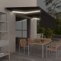 Tenda Automatica con Parasole Sensore Vento LED 5x3m Antracite Tenda Automatica con Parasole Sensore Vento LED 5x3m Antracite