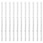 Recinzione in Rete con Pali in Acciaio Zincato 25x0,8 m Argento Recinzione in Rete con Pali in Acciaio Zincato 25x0,8 m Argento