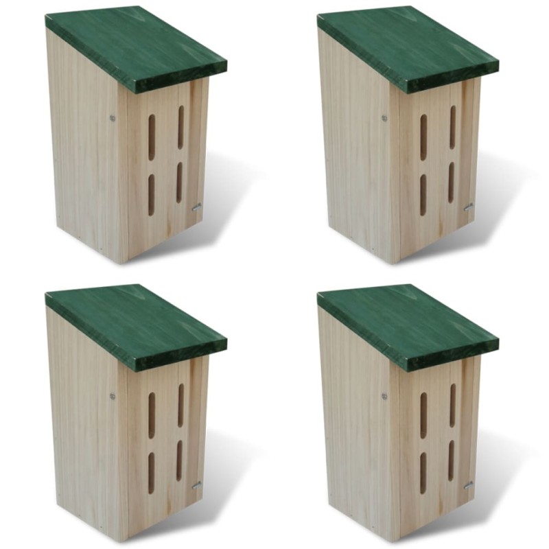 Set 4 pz Casetta nido per farfalle 14 x 15 x 22 cm Set 4 pz Casetta nido per farfalle 14 x 15 x 22 cm