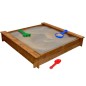 vidaXL Sabbiera Quadrata in Legno vidaXL Sabbiera Quadrata in Legno