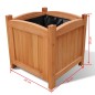 vidaXL Letti Rialzati da Giardino in Legno Set 2 pz 30 x 30 x 30 cm vidaXL Letti Rialzati da Giardino in Legno Set 2 pz 30 x 30 x 30 cm