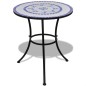 Set da Bistrot 3 pz in Piastrelle di Ceramica Blu e Bianco Set da Bistrot 3 pz in Piastrelle di Ceramica Blu e Bianco