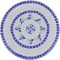 Set da Bistrot 3 pz in Piastrelle di Ceramica Blu e Bianco Set da Bistrot 3 pz in Piastrelle di Ceramica Blu e Bianco